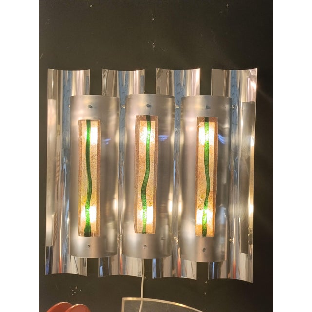 Metal Quasar Wall Lamp by Angelo Brotto for Esperia, Italy, 1970s For Sale - Image 7 of 8