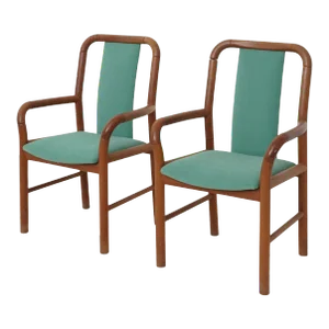 Bentwood Teak Chairs, 1970s - A Pair