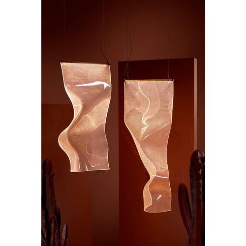 Plastic Golden Anodised Gweilo Zhou v Pe Suspension Lamp by Partisans for Parachilna For Sale - Image 7 of 9