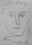 Pablo Picasso (1881-1973) (d'après) Visage pour Roby Engraving with black On Japan paper Signed in the plate Dimensions:...