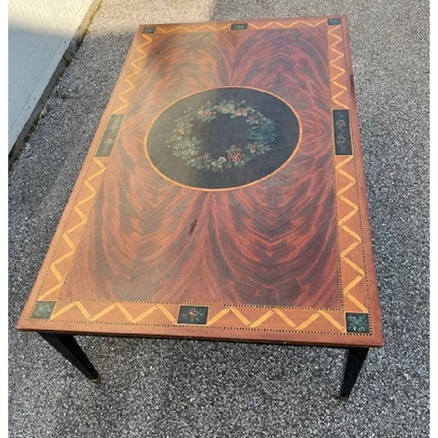 Large Coffee Table in Inlaid Wood For Sale - Image 4 of 18