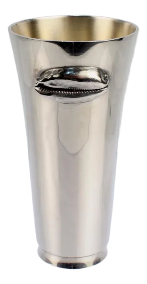 Jocelyn Burton Sterling Silver Tapered Tumbler or Mug With Cowrie Shell