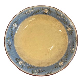 Rare Veironique Pichon Maison Uzes France Clay Bowl Hand Made Pottery 14.5” For Sale