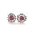 Natural Untreated Finely Faceted Quality Ruby and Diamond Earrings set in 14k White Gold Certified $5,250 018670 This is a...