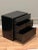 1980s Bridgeford Modern Black Lacquered Nightstands, Pair For Sale - Image 4 of 12