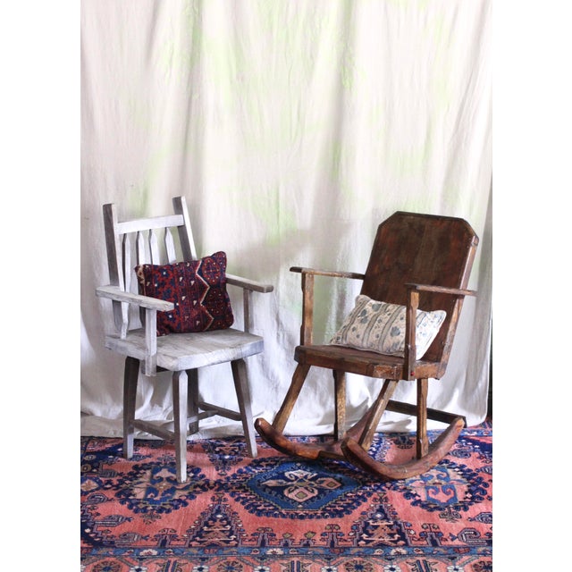 1940s Hand Carved and Handmade Rustic Rocker For Sale - Image 18 of 18