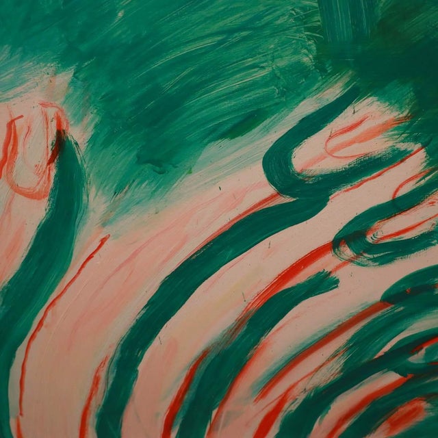 Virgilio Guidi, Marina E Incontro, Oil on Canvas, 1968, Framed For Sale - Image 5 of 11