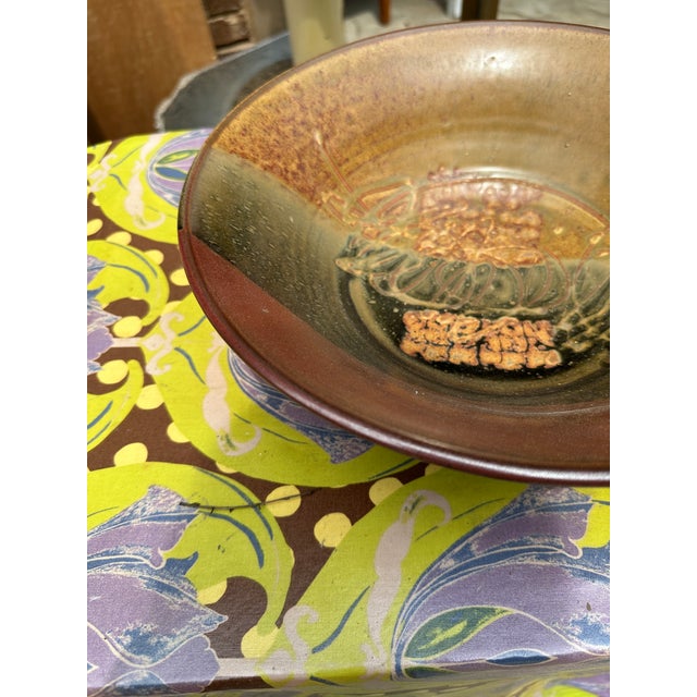 Ceramic 1970s Hand Made Decorative Ceramic Bowl For Sale - Image 7 of 8