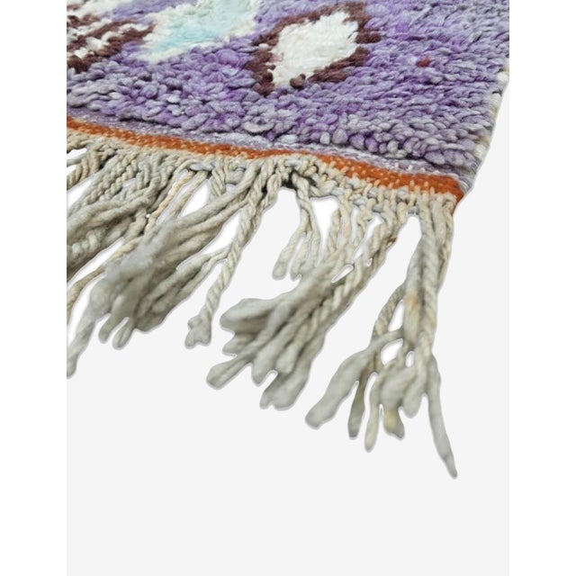 Abstract Abstract Moroccan Wool Rug - 5.9 X 4.4 Ft For Sale - Image 3 of 5