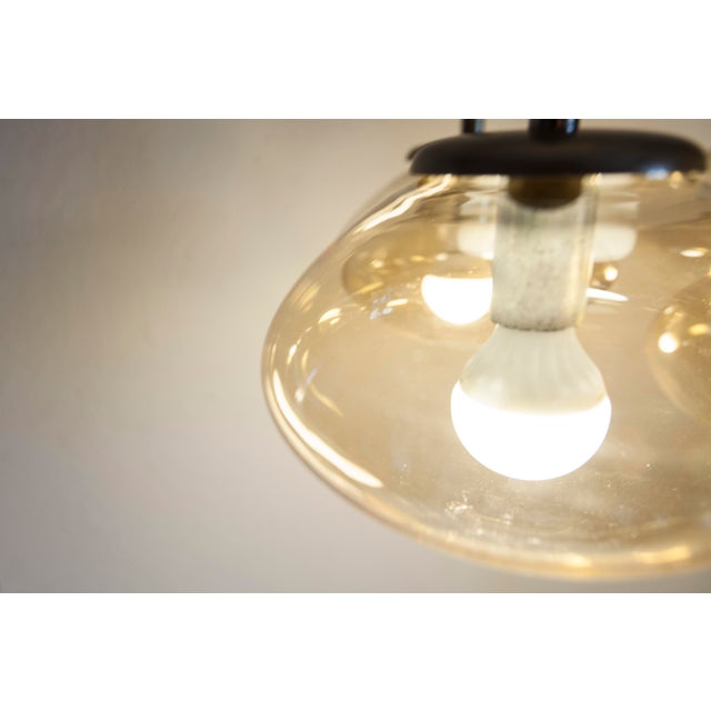 Cascade Chandelier with 6-Light Smoked Glass Drops, 1960s For Sale - Image 13 of 18