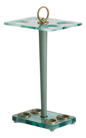 Italian Glass Umbrella Stand by Fontana Arte, 1950s