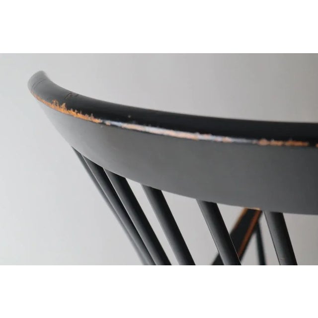 Wood Black Grandessa Rocking Chair in Beech by Lena Larsson for Nesto, 1960s For Sale - Image 7 of 10