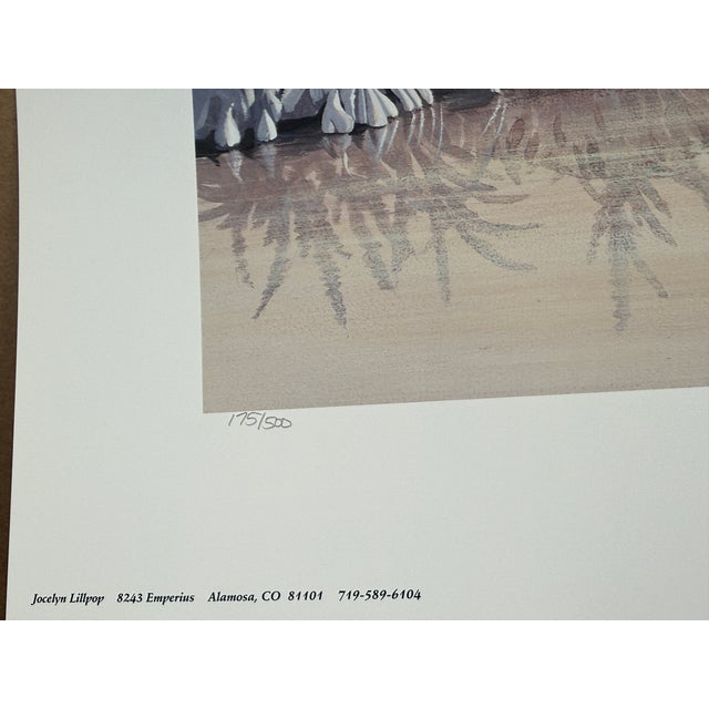 Jocelyn Lillpop Russell Artesain Retreat Signed Numbered American Print Canadian Geese, Alamosa Wildlife Refuge For Sale - Image 6 of 7