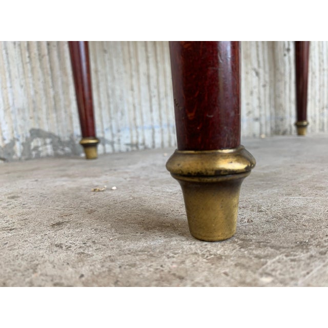 Early 20th Century Louis XV Style Mahogany and Marble-Top Coffee Table with Bronze Mounts For Sale - Image 13 of 18
