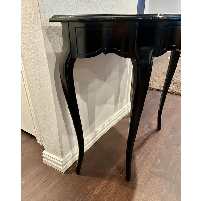 Imperial Furniture, Grand Rapids Mid 20th Century Imperial Demi-Lune Console Table For Sale - Image 4 of 11