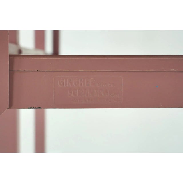 Vintage Industrial Steel Gingher Commercial Coat Rack For Sale - Image 4 of 12