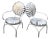 Chrome-Style Custom Chairs Attributed to Francois Carre - Set of 2 For Sale