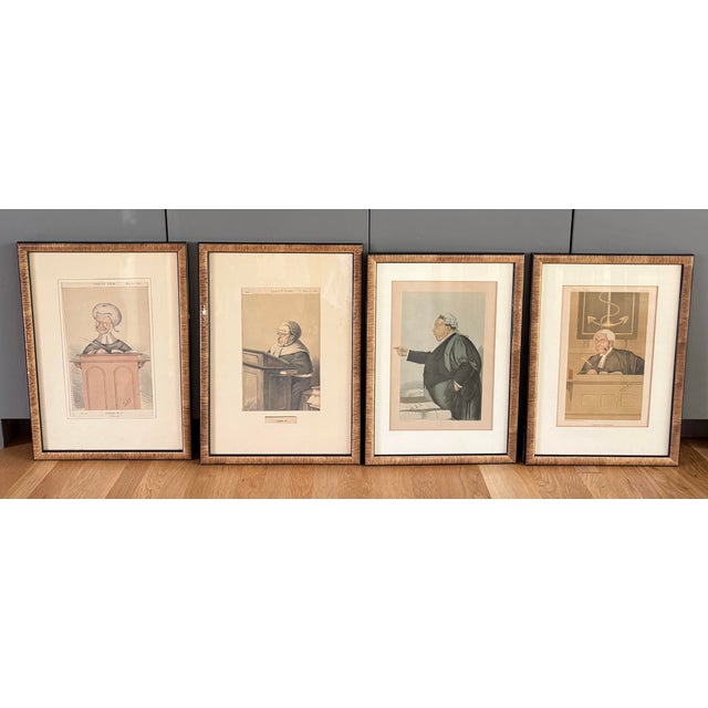 Framed Original 1898 Vanity Fair "Spy" Caricature Titled "Danky" For Sale - Image 11 of 12