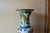 Green Vintage Porcelain Flower Tall Vase For Sale - Image 8 of 13