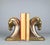 Bronze Art deco bookends by Dodge Inc. These Trojan horses have original from bronze to copper tone. Their condition is...