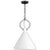 Transitional Suzanne Kasler By Visual Comfort Studio Lyon Medium 1-Light Pendant in Matte White For Sale - Image 3 of 3