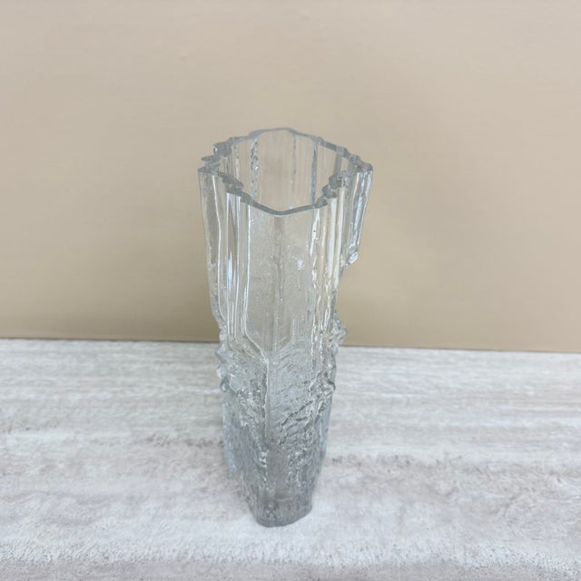 Glass Vintage Glass Pinus Vase by Tapio Wirkalla for Iitalla, Finland, 1970s For Sale - Image 7 of 18