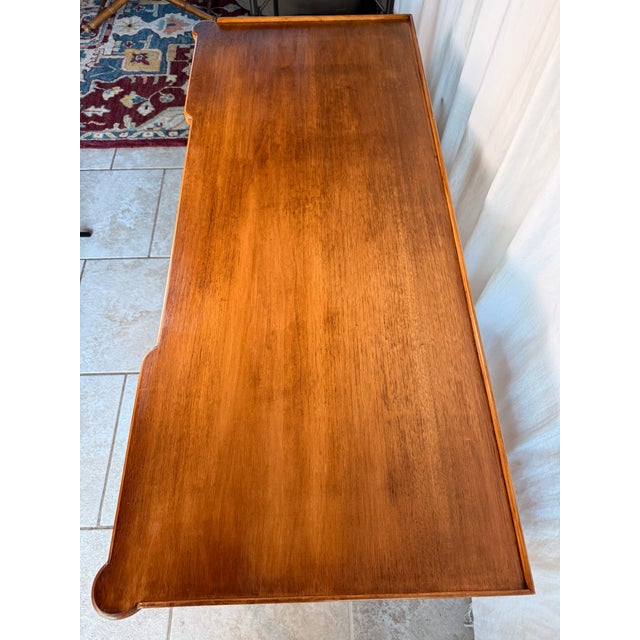 Wood Mid-Century French Louis XVI Style Fruitwood Writing Desk or Vanity by John Widdicomb Co For Sale - Image 7 of 18