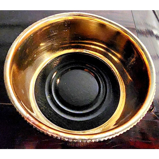 Beautiful Silver Plate Vintage Bottle Coaster For Sale - Image 9 of 13