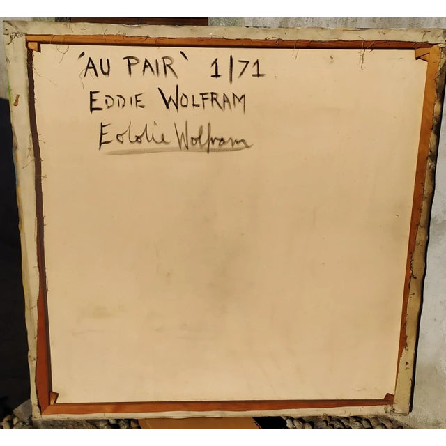 Wolfram Eddie, 1971, Oil on Canvas For Sale - Image 3 of 3