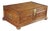 20th Century British Colonial Campaign Style Cherry Coffee Table Blanket Chest For Sale