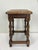 Rustic Early 20th Century French Rustic Oak Stool, 1920s For Sale - Image 3 of 15