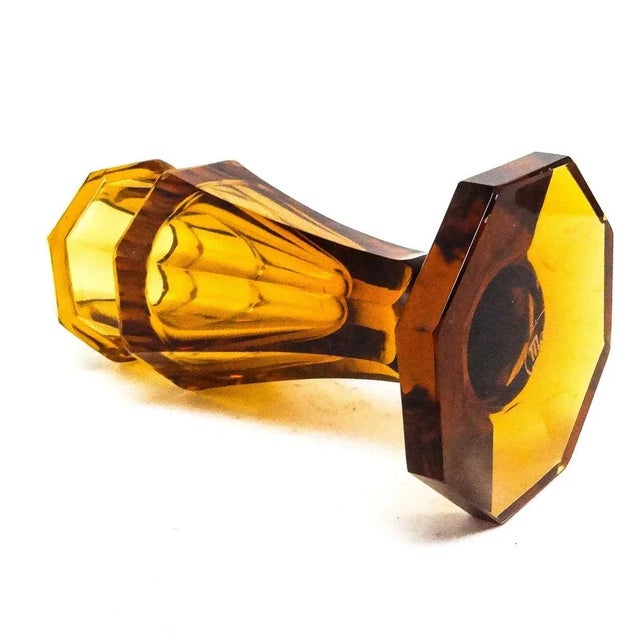 Art Deco Vase from Moser, Former Czechoslovakia, 1930s For Sale - Image 4 of 5