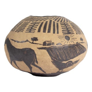 Marilyn Andrews 1976 Signed Studio Pottery Vessel For Sale