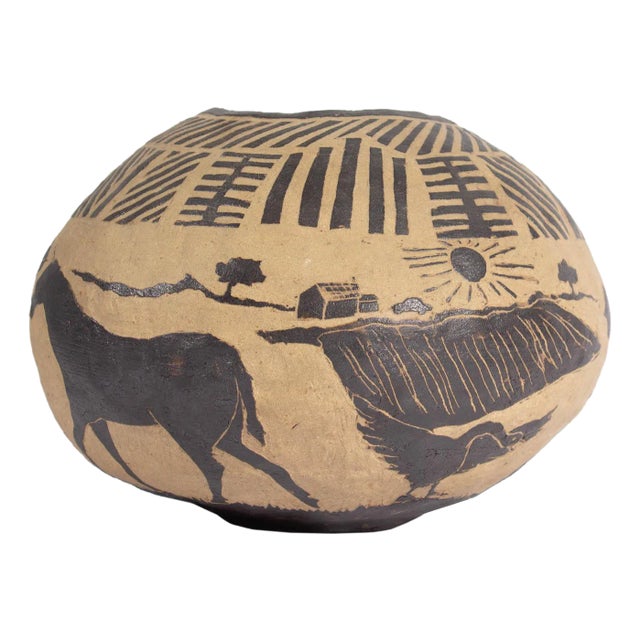 Marilyn Andrews 1976 Signed Studio Pottery Vessel For Sale