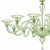 Contemporary modern elegant "rigadin" murano glass chandelier elegant land linear chandelier in light green made in murano...