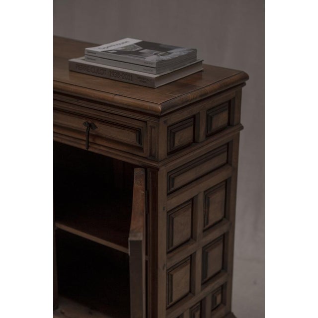 Brutalist Spanish Sideboard in Wood, 1970s For Sale - Image 6 of 18