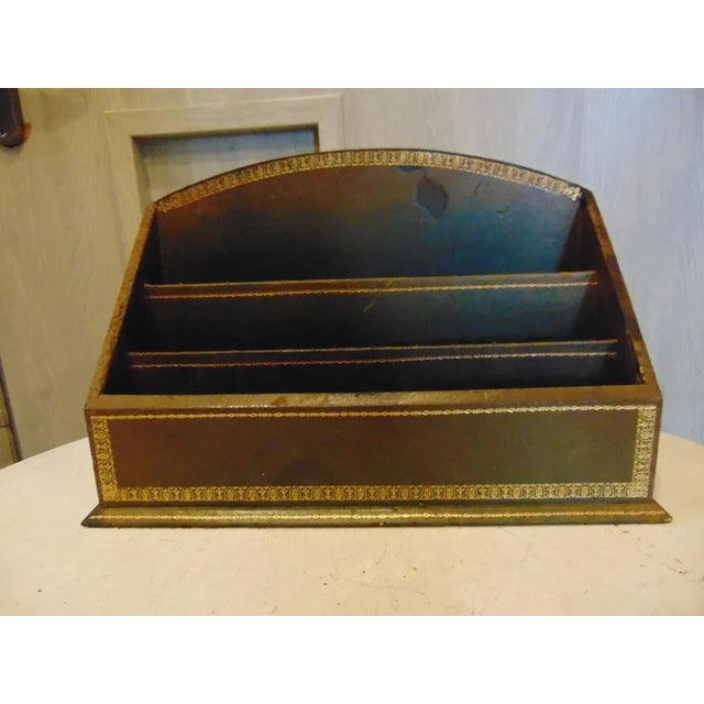 Wood Art Deco Letter Shelf, 1920s For Sale - Image 7 of 7