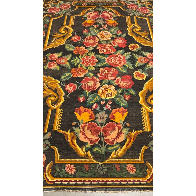 Old Bessarabian Kilim 5'10"x9'2" For Sale - Image 4 of 7