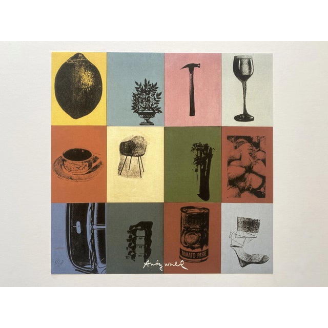 Persimmon Andy Warhol Vintage 1986 Limited Edition Large Fine Art Lithograph Print " Corporate Trade Ad : Container Corporation of America " 1963 For Sale - Image 8 of 12