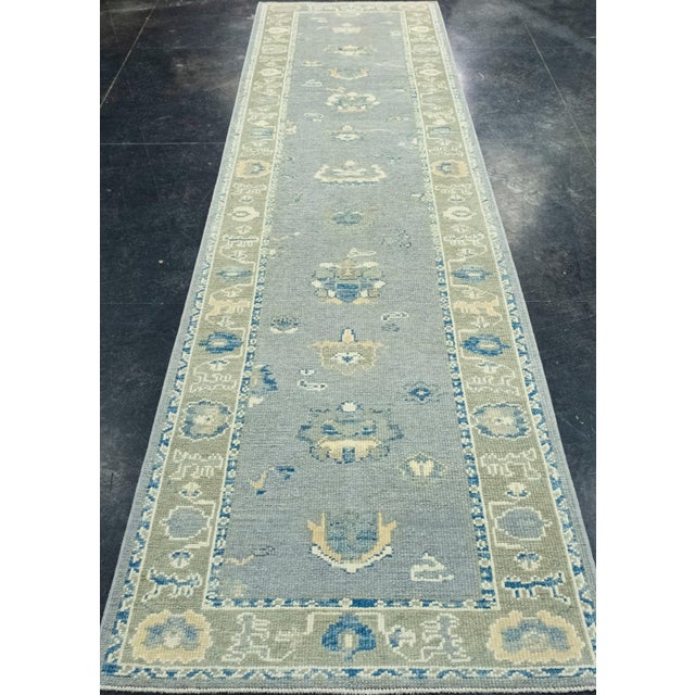 Turkish Oushak Runner Rug 3' x 11'5" #17060 Explore a curated collection of hallway runners, wool rugs, and handmade...