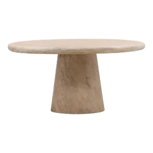 Raw Acacia Round Dining Table