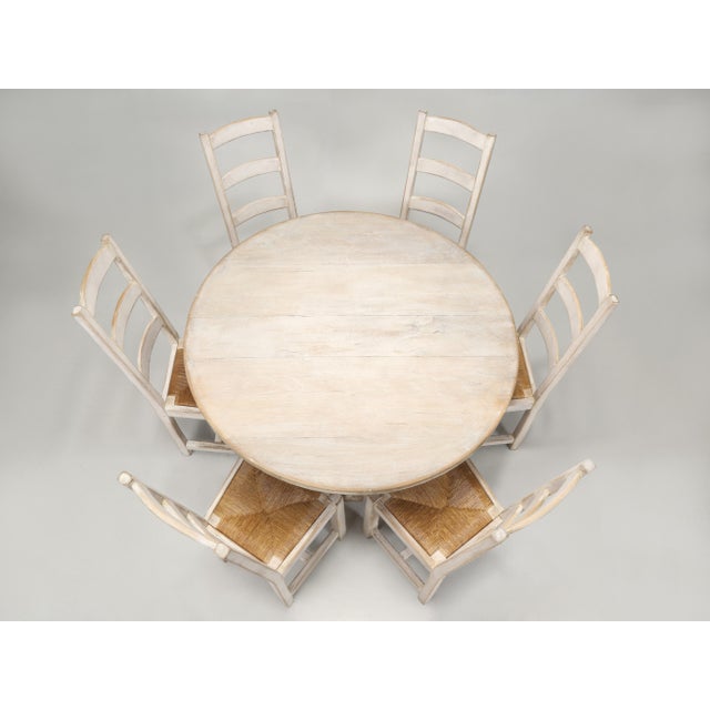Add a touch of elegance to your dining room with this Country French White Washed Round Kitchen/Dining Table accompanied...