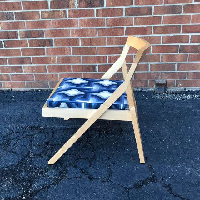 Minimalist Modern Custom Side Chairs - a Pair For Sale - Image 4 of 9