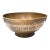 Antique Persian Copper Bowl With Incised Decoration, 19th Century For Sale