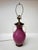1980s Chapman Pink Glass Urn Table Lamp With Clear Handles For Sale - Image 15 of 16