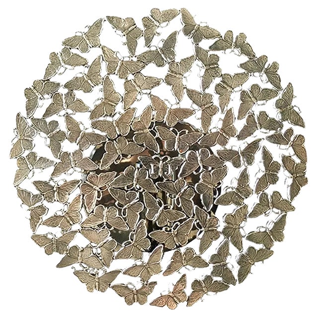 Johnnie Bronze Lost Wax Cast Butterfly Wall Sconce by Fred&Juul For Sale