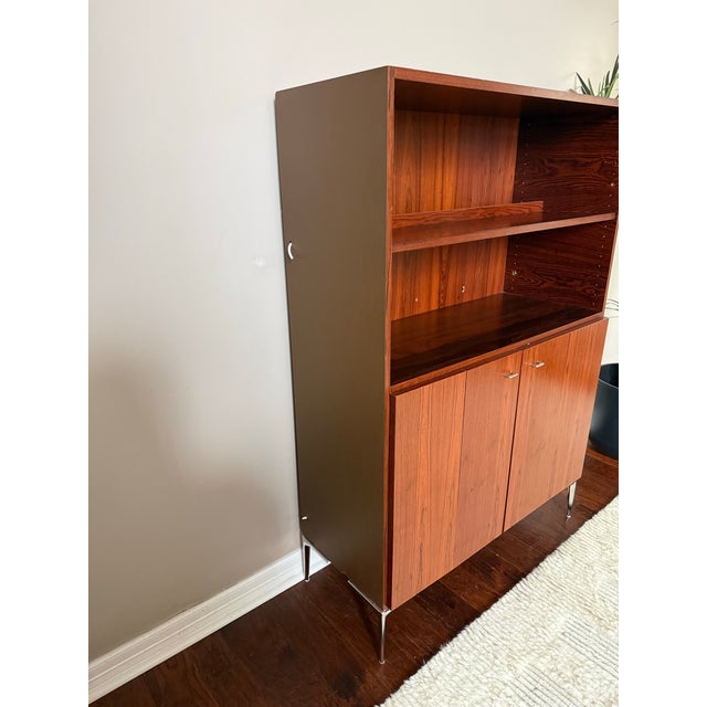 Brown Vintage 1950s Hülsta-Worke Rosewood Media Cabinet For Sale - Image 8 of 12
