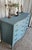 French Provincial Vintage Turquoise Dresser, French Provencial, 1950's For Sale - Image 3 of 12
