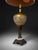 2020s Ornate Gold Glass Table Lamp With Antique Bronze-Tone Base, 37” For Sale - Image 5 of 8