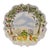 Contemporary Vintage "Ma Maison" Hand Painted Collection Garden Scene Scalloped Edge Platter For Sale - Image 3 of 11
